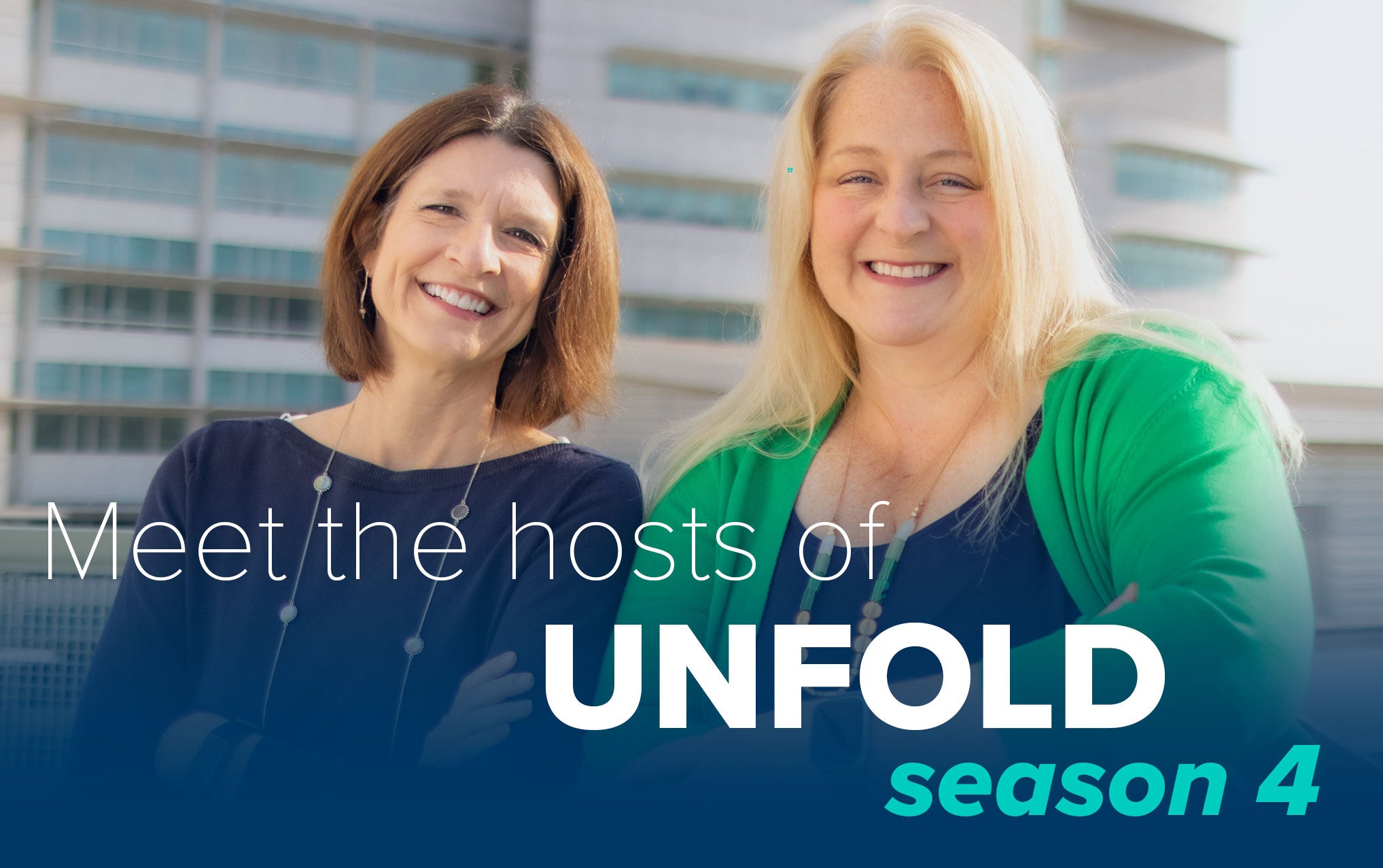 Portraits of ˽̳ Davis Unfold Podcast Season 4 Hosts Amy Quinton and Marianne Russ Sharp