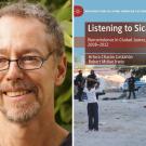 Robert McKee Irwin, ˽̳ Davis faculty, headshot; and book cover, "Listening to Sicarios"